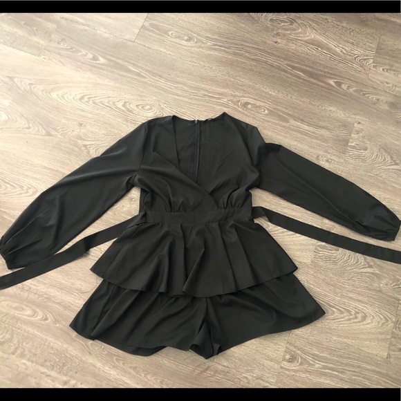 SHEIN Pants - Black Longsleeve romper